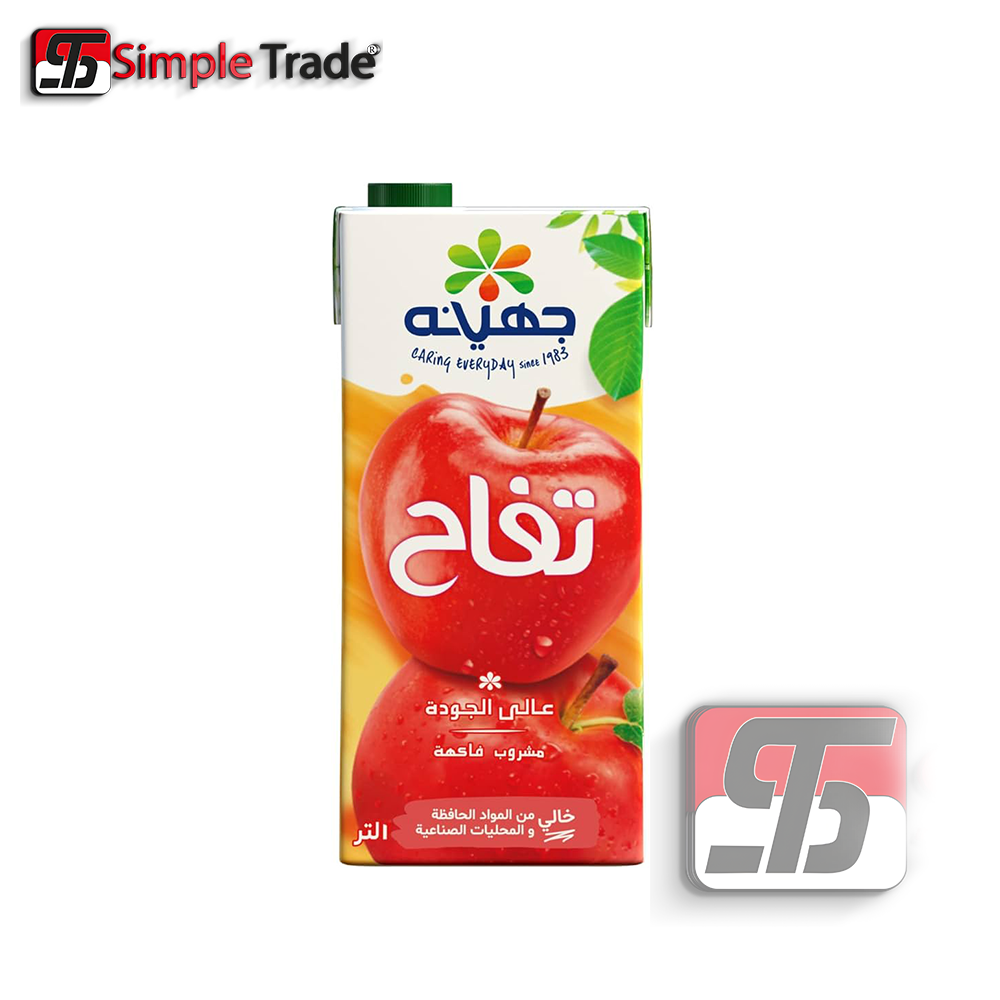 جهينة تفاح 1لتر عصير جهينه تفاح - الصورة 1
