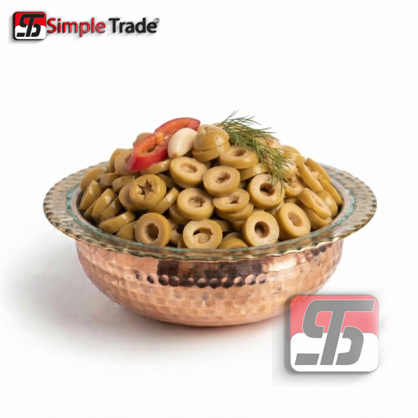 زيتون اخضر شرايح 1/2